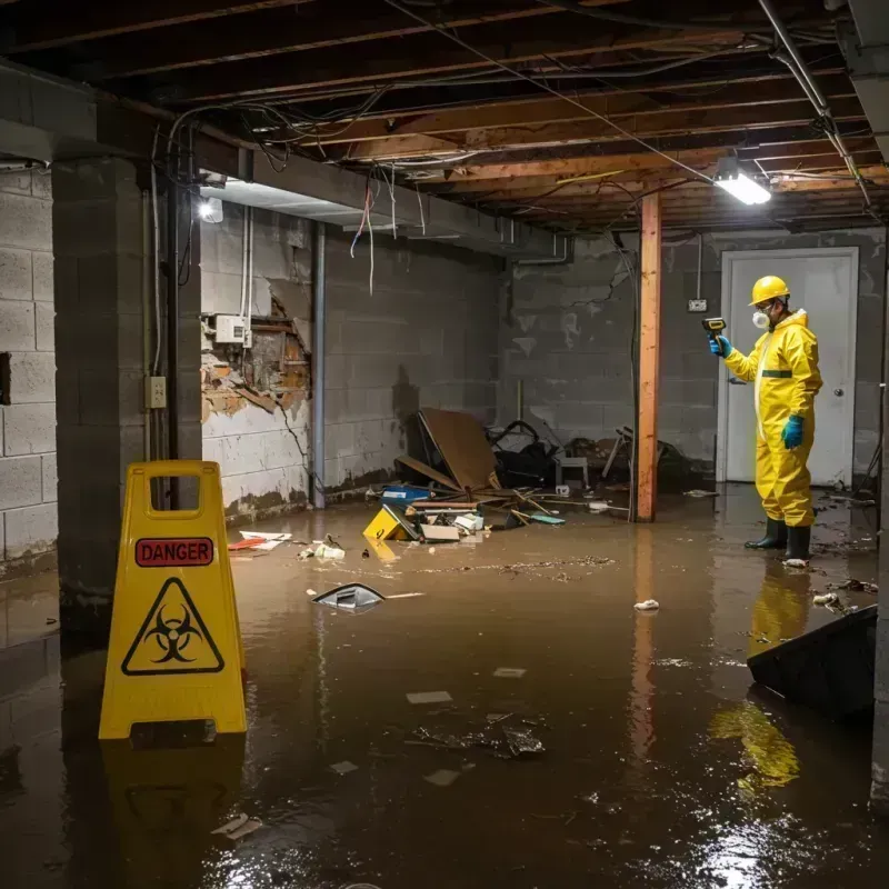 Flooded Basement Electrical Hazard in Romney, WV Property